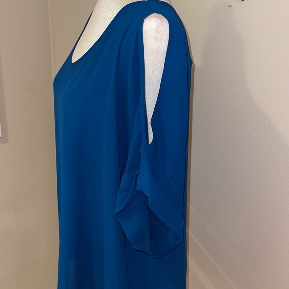 Elegant Blue Women's Top Size L - Picture 3 of 8